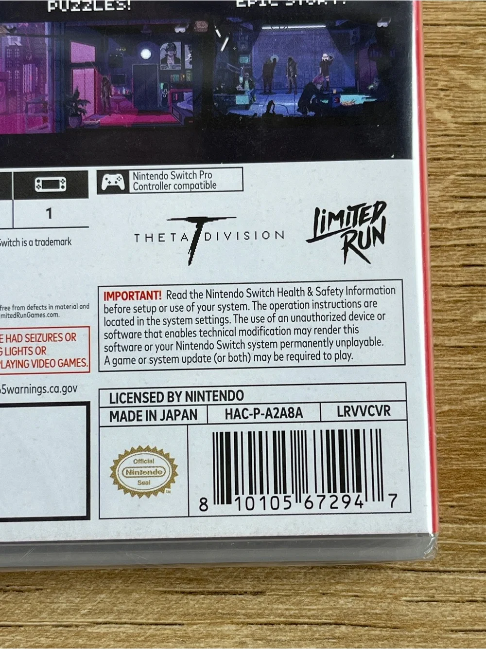 Virtuaverse Nintendo Switch Game Limited Run NEW SEALED
